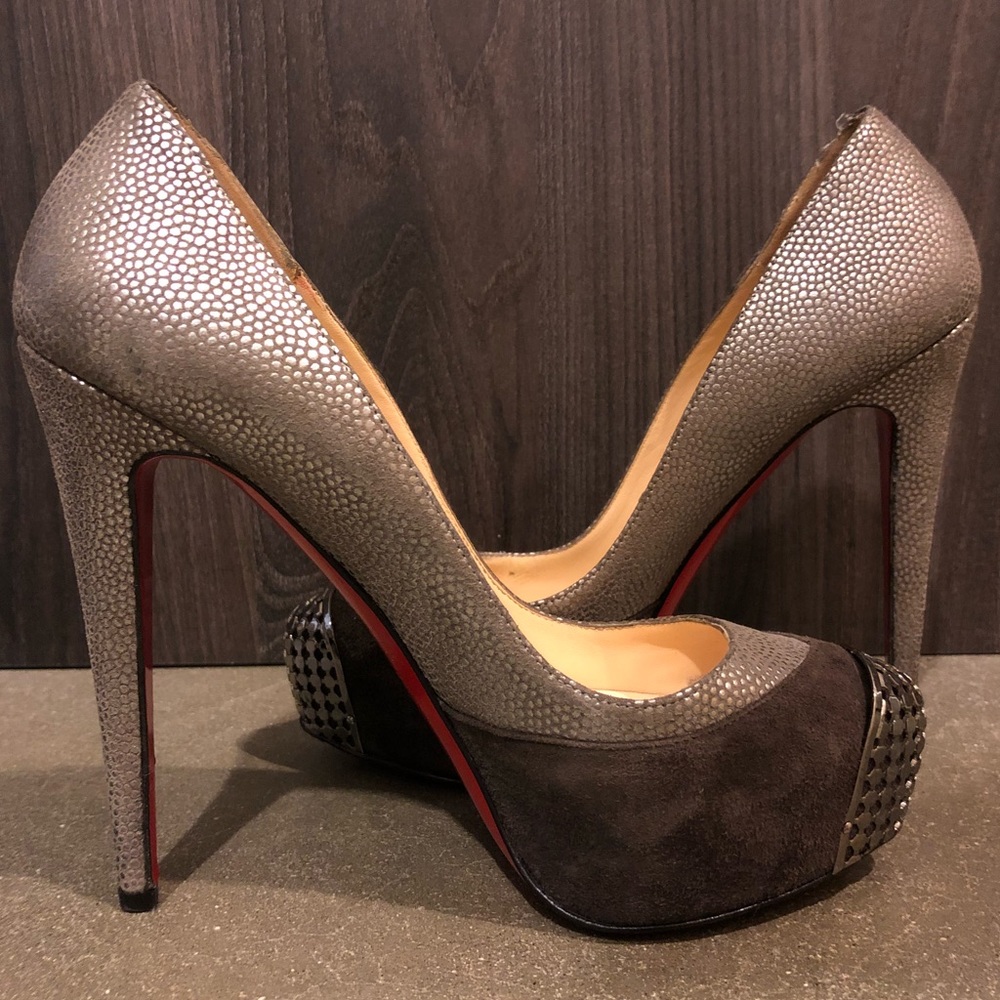 Christian Louboutin Maggie Chain Cap Toe Metal